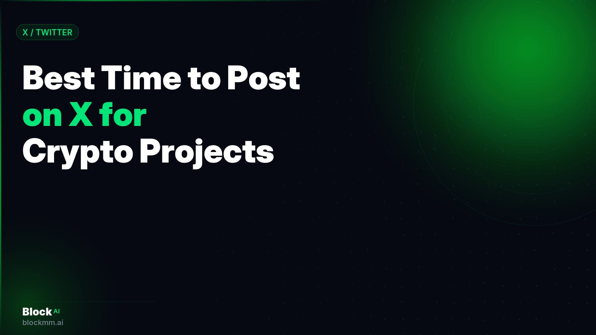 Best Time to Post on X for Crypto Projects in 2026