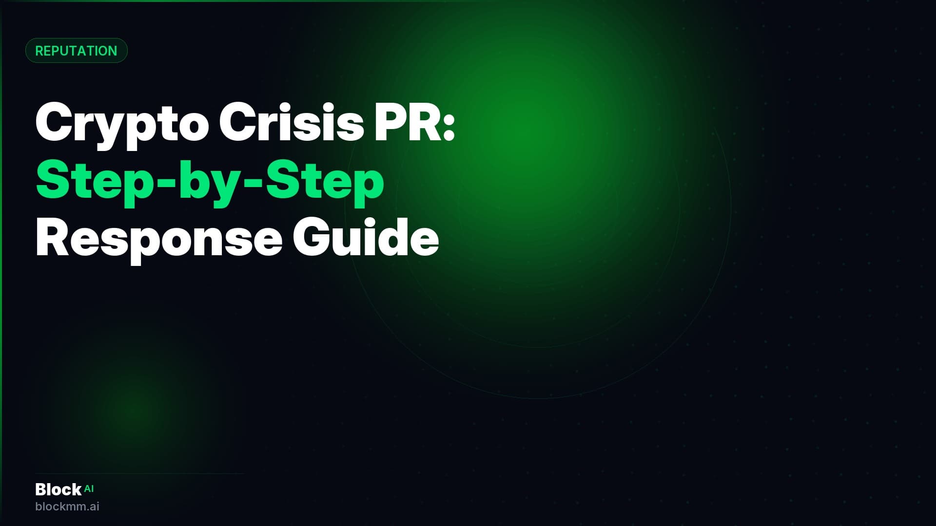Crypto Crisis PR: The Step-by-Step Response Guide for Web3 Projects