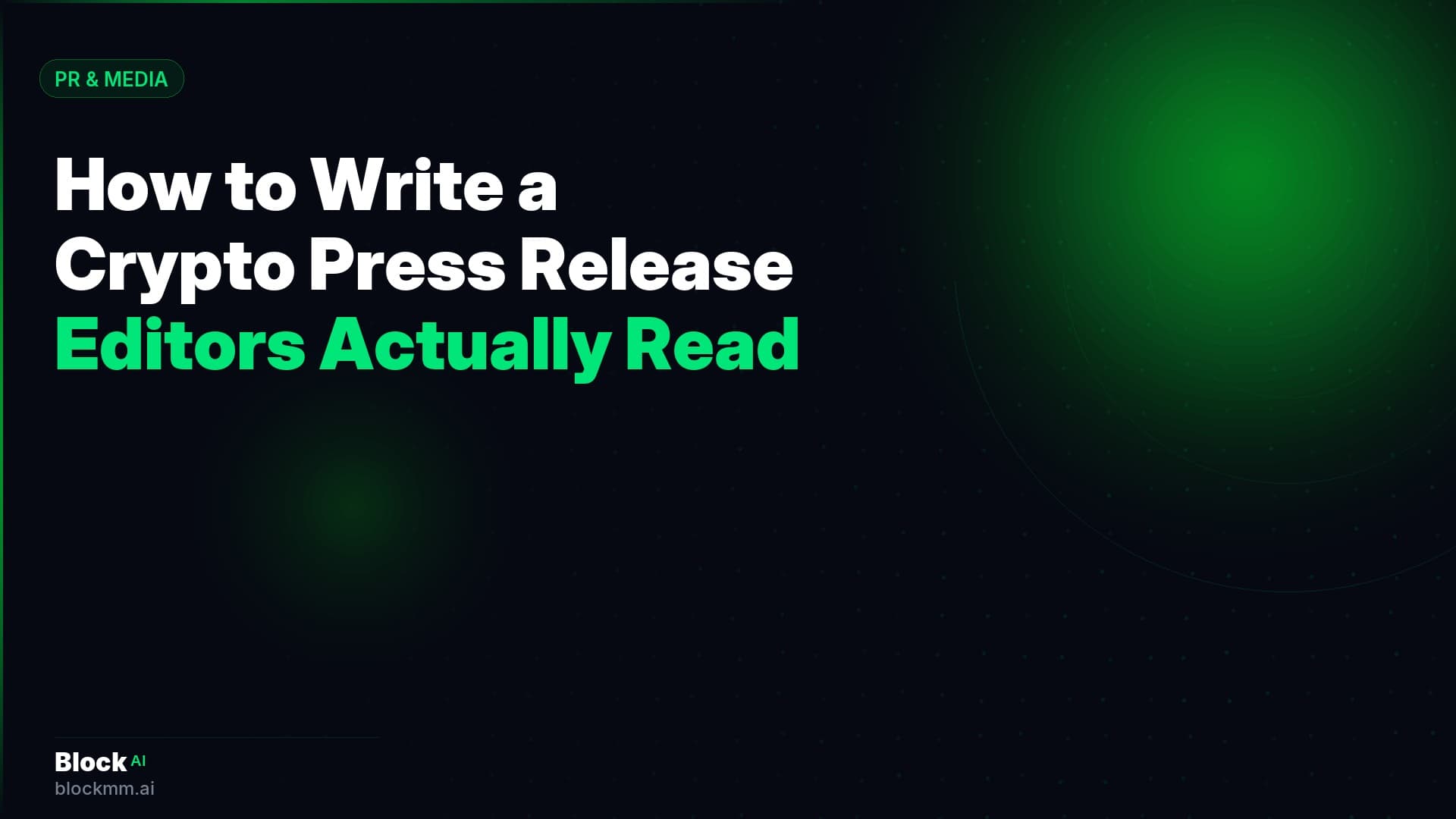 How to Write a Crypto Press Release That Editors Actually Read