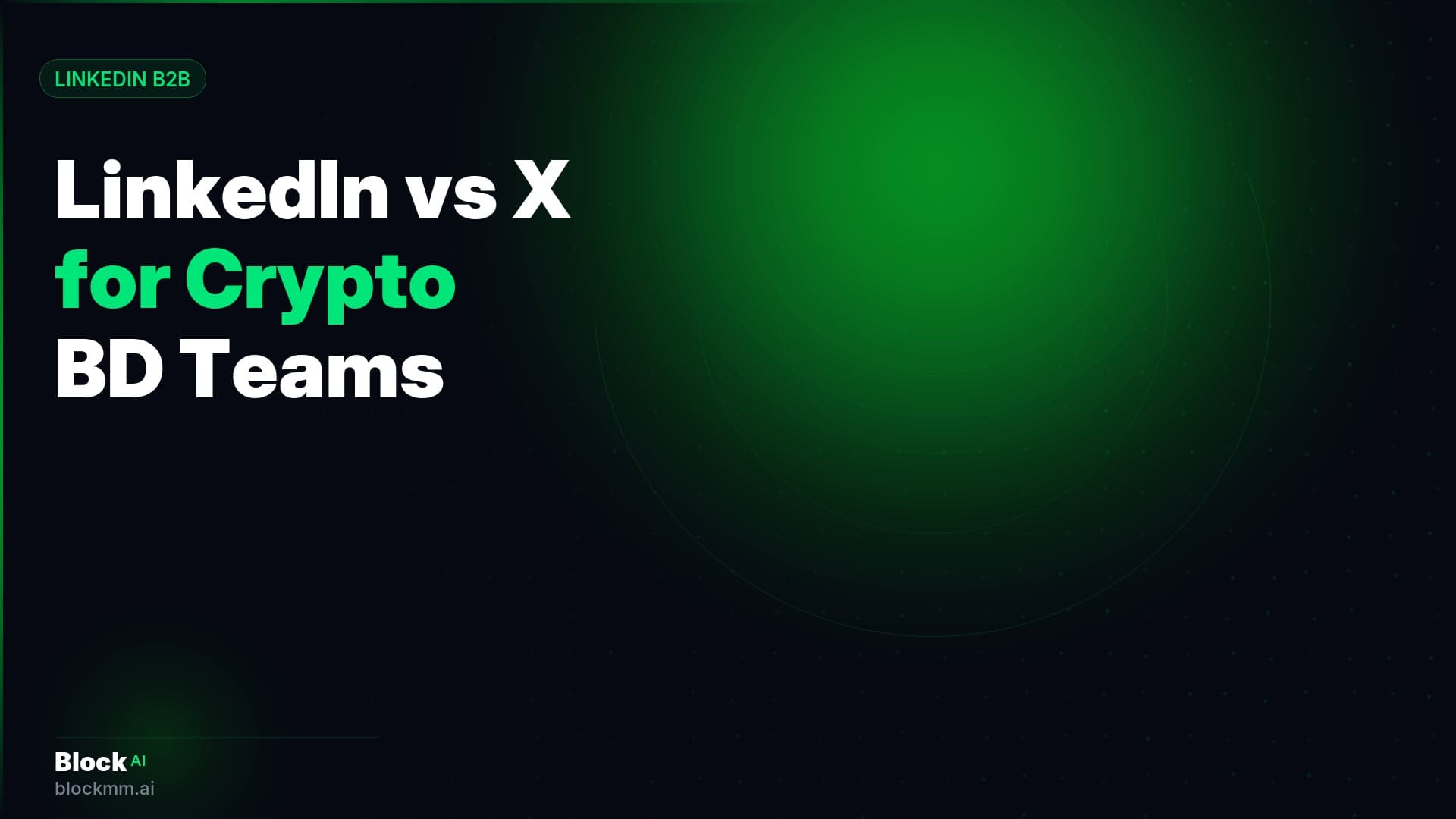 LinkedIn vs X/Twitter for Crypto BD Teams: Where to Focus in 2026