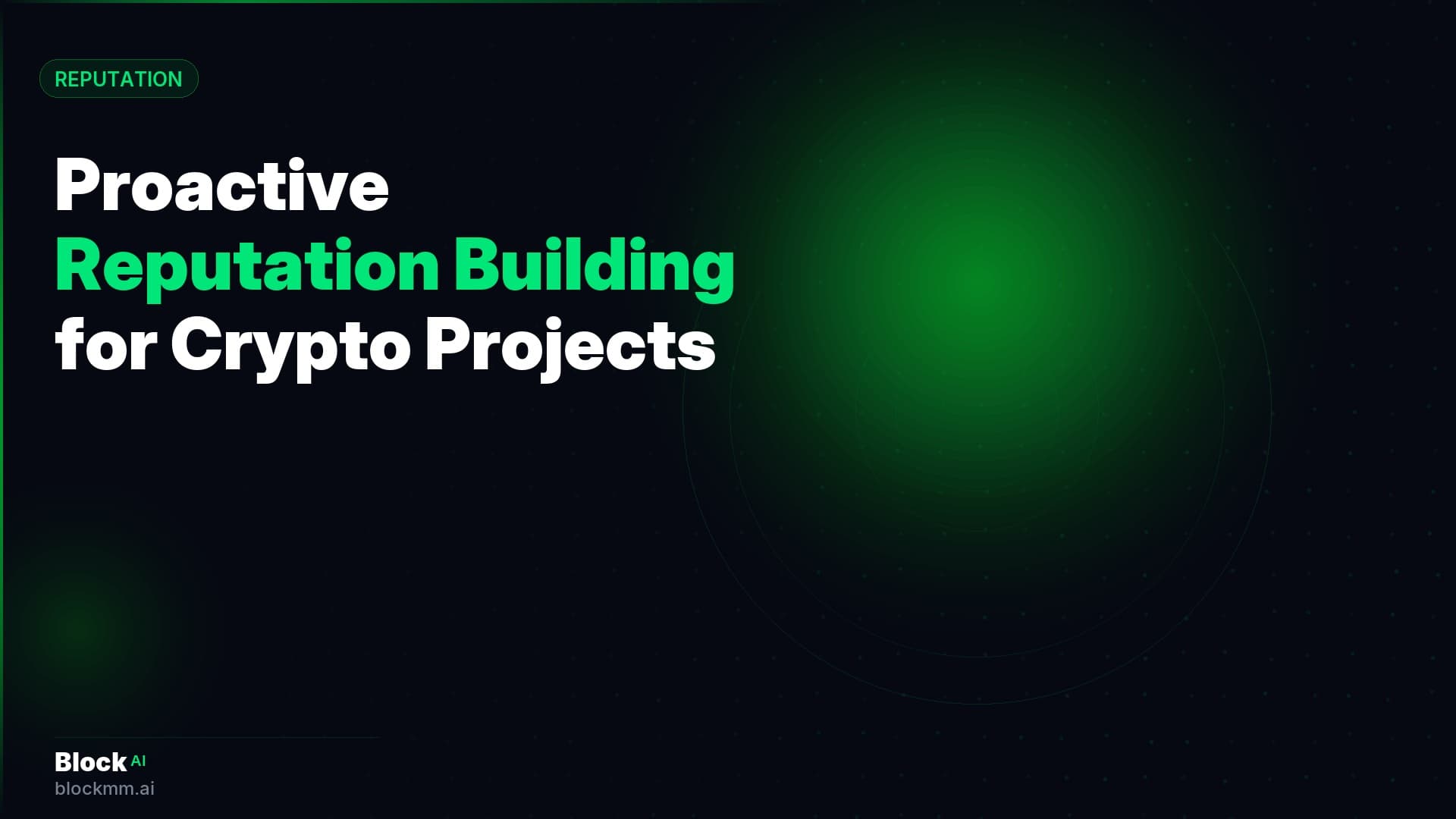 Proactive Reputation Building for Crypto Projects: Before Problems Arise