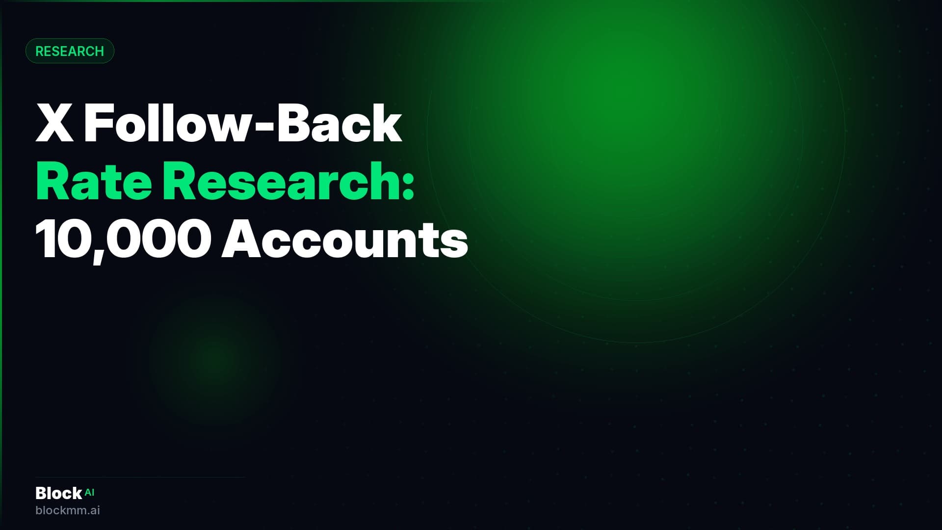X Follow-Back Rate Research: 10,000 Accounts