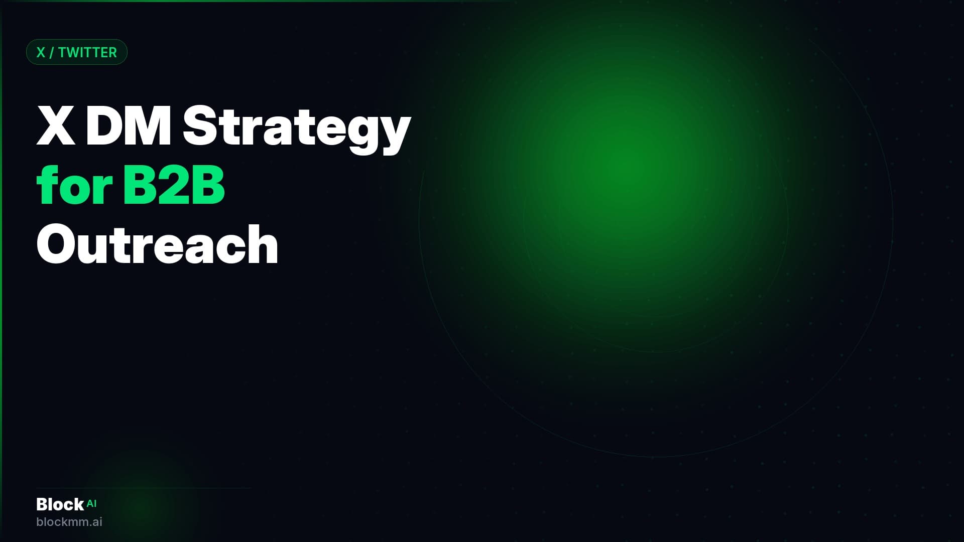 X DM Strategy for B2B: Direct Message Outreach