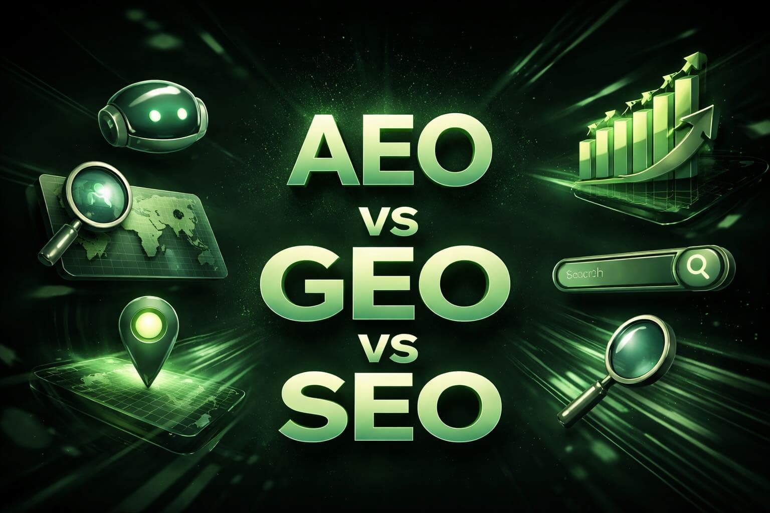 AEO vs GEO vs SEO: What’s the Difference and Why It Matters in 2026