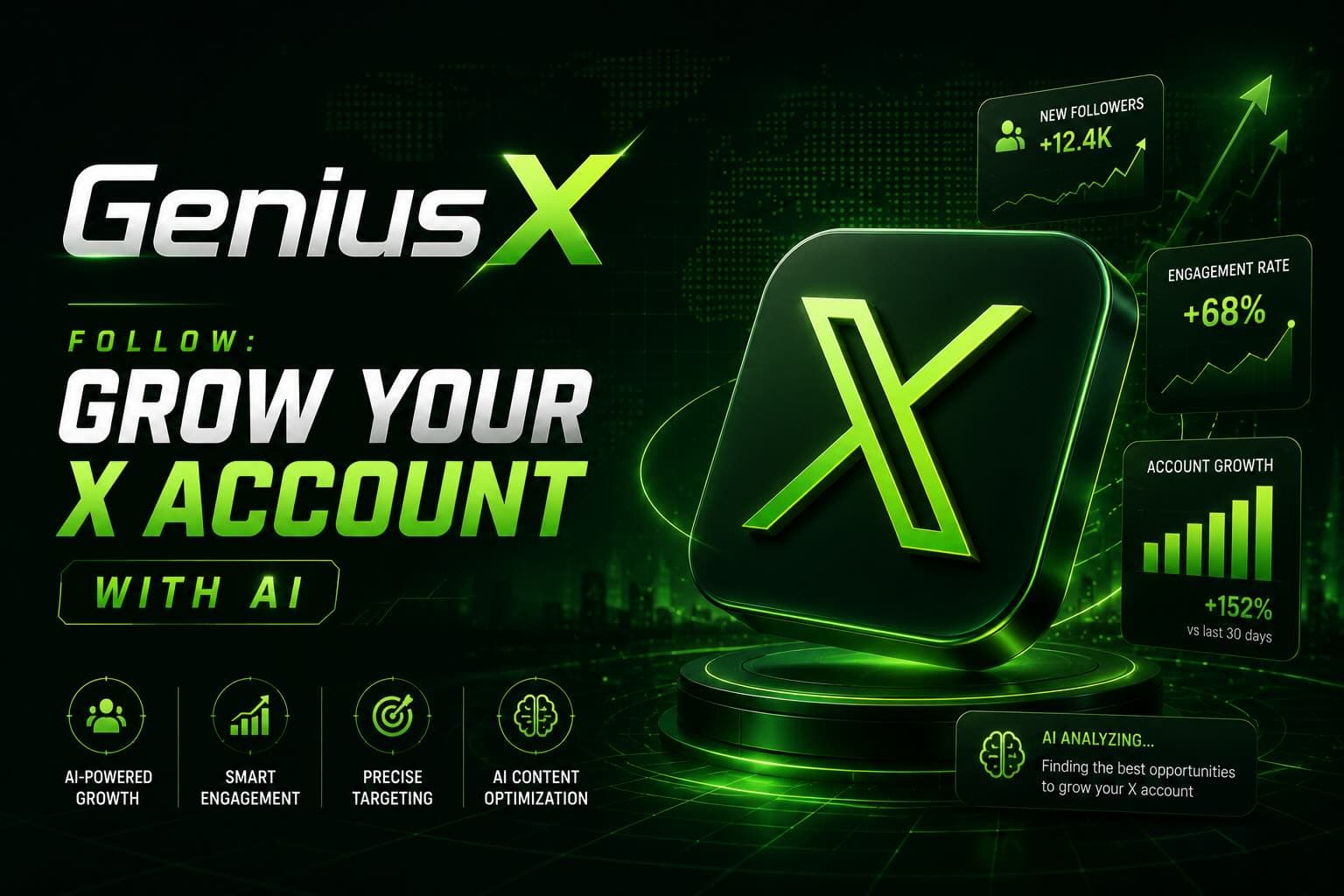GeniusX Follow: The AI Tool That Grows Your X Account Automatically